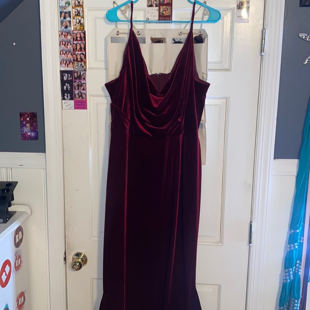 RED VELVET WEDDING DRESS